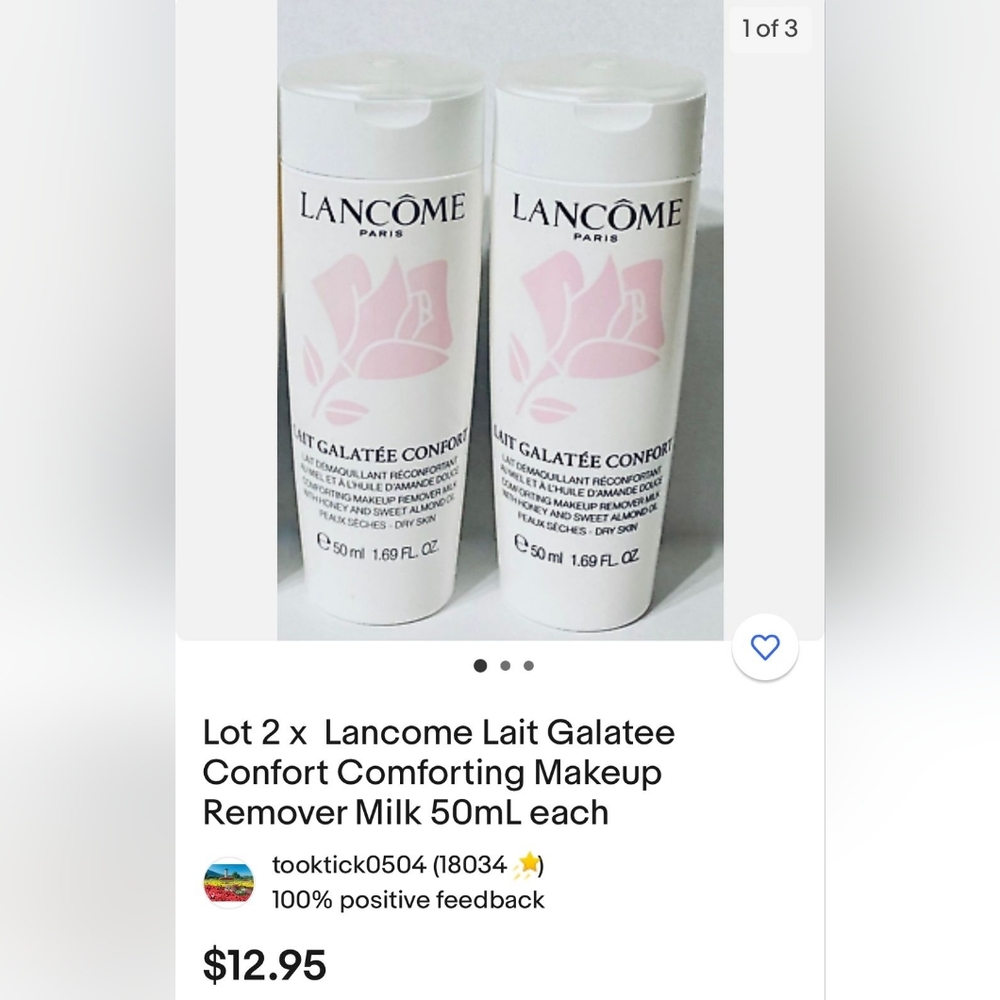 Lancome lait galatee makeup cleansing milk 50ml - Picture 1 of 1